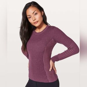 Lululemon Feeling Balanced Sweater - Sz 2 in Redwood / So Merlot